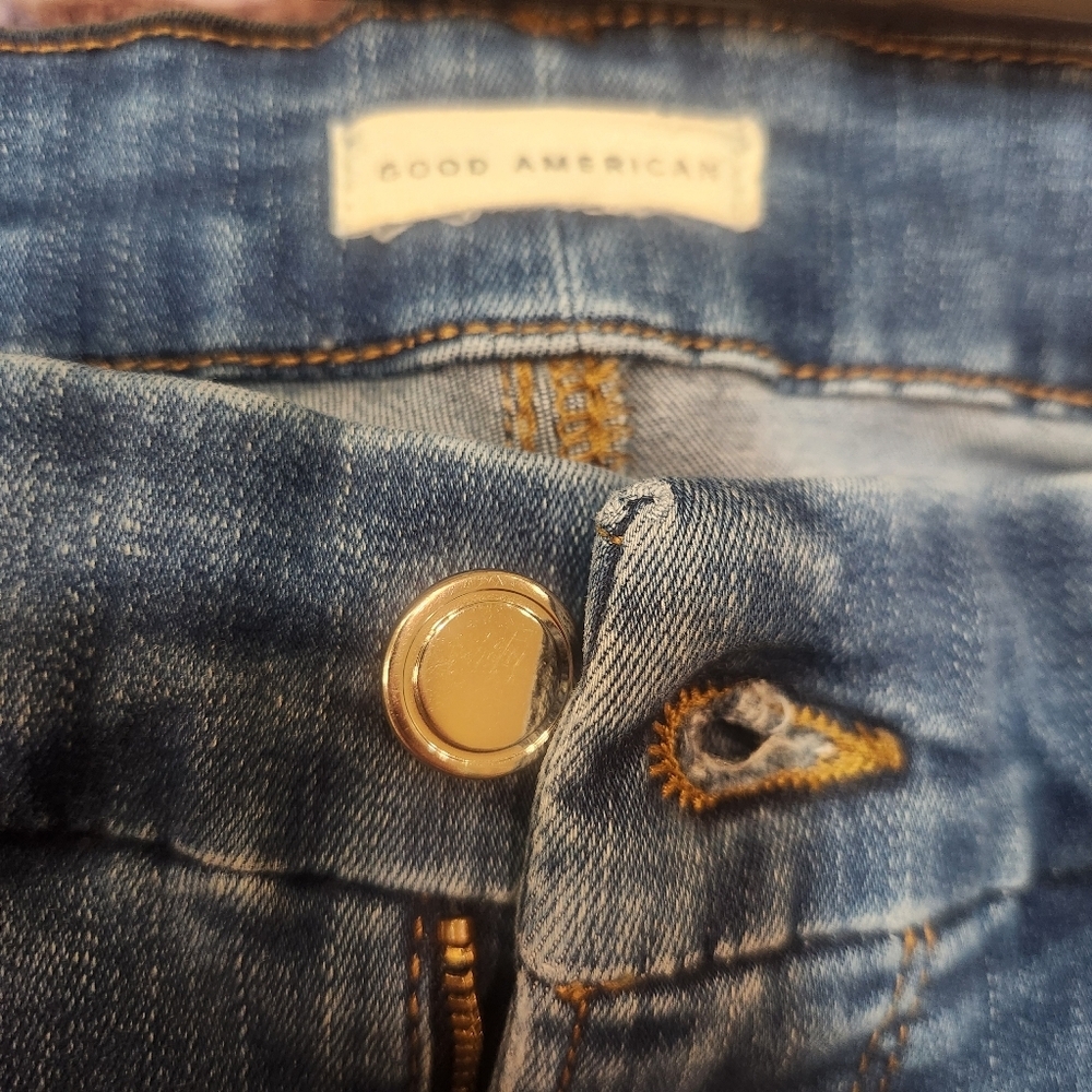 Good American High Rise Good Flare Jeans Size 34 - Picture 4 of 8